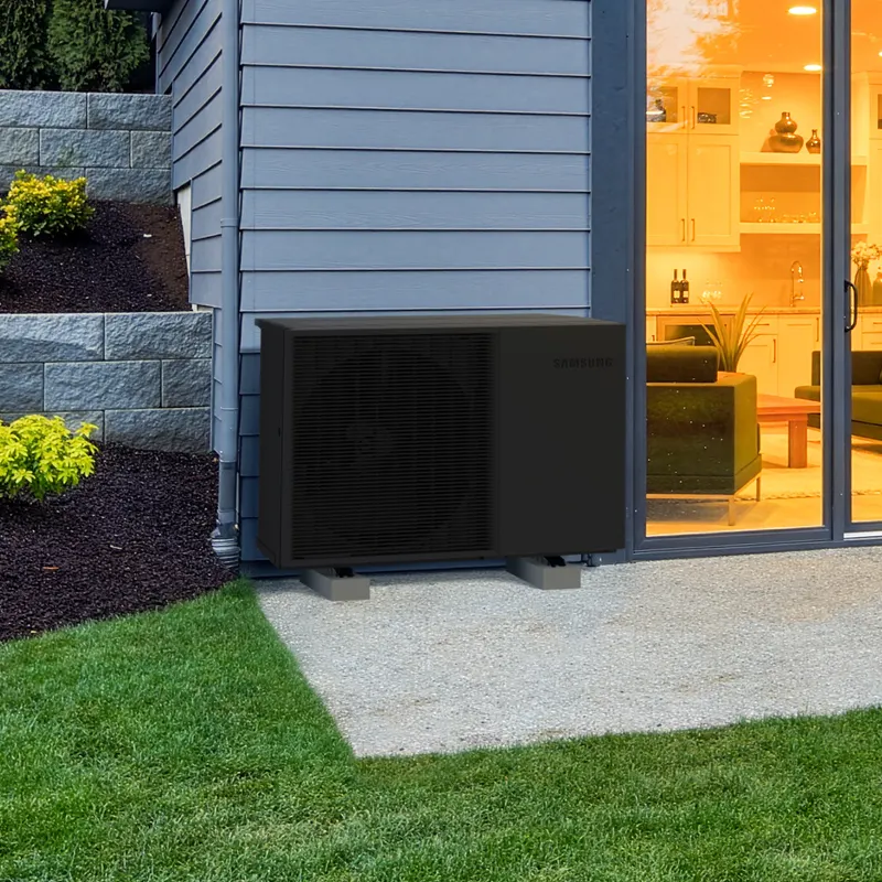 Samsung EHS Quint heat pump installed at a home